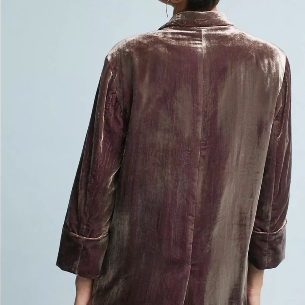 Cartonnier Iridescent Crushed Velvet Blazer S - Picture 3 of 8